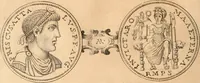 An illustration from Numismata imperatorum romanorum praestantiora a Julio Caesare ad Postumum usque per Joannem Vaillant (1743)