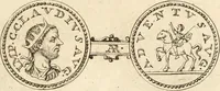 An illustration from Numismata imperatorum romanorum praestantiora a Julio Caesare ad Postumum usque per Joannem Vaillant (1743)