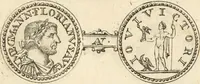 An illustration from Numismata imperatorum romanorum praestantiora a Julio Caesare ad Postumum usque per Joannem Vaillant (1743)