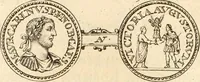 An illustration from Numismata imperatorum romanorum praestantiora a Julio Caesare ad Postumum usque per Joannem Vaillant (1743)