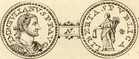 An illustration from Numismata imperatorum romanorum praestantiora a Julio Caesare ad Postumum usque per Joannem Vaillant (1743)