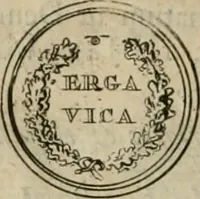 An illustration from Numismata ærea imperatorum, augustarum, et cæsarum, in coloniis, municilpiis, et urbibus jure latio donatis, ex omni modulo percussa (1695)