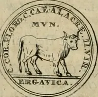 An illustration from Numismata ærea imperatorum, augustarum, et cæsarum, in coloniis, municilpiis, et urbibus jure latio donatis, ex omni modulo percussa (1695)