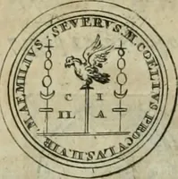 An illustration from Numismata ærea imperatorum, augustarum, et cæsarum, in coloniis, municilpiis, et urbibus jure latio donatis, ex omni modulo percussa (1695)