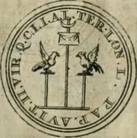 An illustration from Numismata ærea imperatorum, augustarum, et cæsarum, in coloniis, municilpiis, et urbibus jure latio donatis, ex omni modulo percussa (1695)