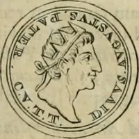 An illustration from Numismata ærea imperatorum, augustarum, et cæsarum, in coloniis, municilpiis, et urbibus jure latio donatis, ex omni modulo percussa (1695)