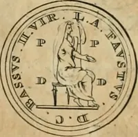 An illustration from Numismata ærea imperatorum, augustarum, et cæsarum, in coloniis, municilpiis, et urbibus jure latio donatis, ex omni modulo percussa (1695)