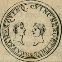 An illustration from Numismata ærea imperatorum, augustarum, et cæsarum, in coloniis, municilpiis, et urbibus jure latio donatis, ex omni modulo percussa (1695)