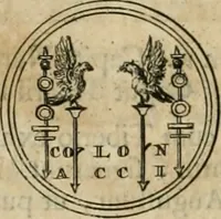 An illustration from Numismata ærea imperatorum, augustarum, et cæsarum, in coloniis, municilpiis, et urbibus jure latio donatis, ex omni modulo percussa (1695)