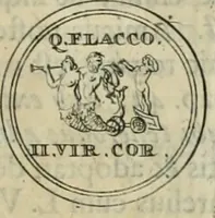 An illustration from Numismata ærea imperatorum, augustarum, et cæsarum, in coloniis, municilpiis, et urbibus jure latio donatis, ex omni modulo percussa (1695)