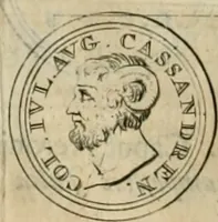 An illustration from Numismata ærea imperatorum, augustarum, et cæsarum, in coloniis, municilpiis, et urbibus jure latio donatis, ex omni modulo percussa (1695)
