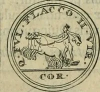 An illustration from Numismata ærea imperatorum, augustarum, et cæsarum, in coloniis, municilpiis, et urbibus jure latio donatis, ex omni modulo percussa (1695)