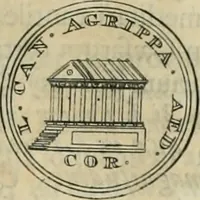 An illustration from Numismata ærea imperatorum, augustarum, et cæsarum, in coloniis, municilpiis, et urbibus jure latio donatis, ex omni modulo percussa (1695)
