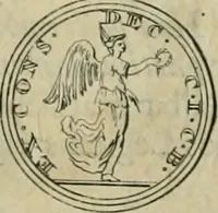 An illustration from Numismata ærea imperatorum, augustarum, et cæsarum, in coloniis, municilpiis, et urbibus jure latio donatis, ex omni modulo percussa (1695)