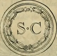 An illustration from Numismata ærea imperatorum, augustarum, et cæsarum, in coloniis, municilpiis, et urbibus jure latio donatis, ex omni modulo percussa (1695)