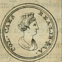An illustration from Numismata ærea imperatorum, augustarum, et cæsarum, in coloniis, municilpiis, et urbibus jure latio donatis, ex omni modulo percussa (1695)