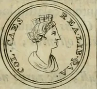 An illustration from Numismata ærea imperatorum, augustarum, et cæsarum, in coloniis, municilpiis, et urbibus jure latio donatis, ex omni modulo percussa (1695)