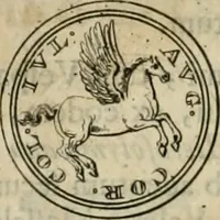 An illustration from Numismata ærea imperatorum, augustarum, et cæsarum, in coloniis, municilpiis, et urbibus jure latio donatis, ex omni modulo percussa (1695)