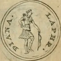 An illustration from Numismata ærea imperatorum, augustarum, et cæsarum, in coloniis, municilpiis, et urbibus jure latio donatis, ex omni modulo percussa (1695)
