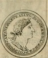 An illustration from Numismata ærea imperatorum, augustarum, et cæsarum, in coloniis, municilpiis, et urbibus jure latio donatis, ex omni modulo percussa (1695)