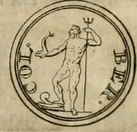 An illustration from Numismata ærea imperatorum, augustarum, et cæsarum, in coloniis, municilpiis, et urbibus jure latio donatis, ex omni modulo percussa (1695)