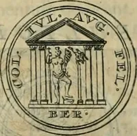An illustration from Numismata ærea imperatorum, augustarum, et cæsarum, in coloniis, municilpiis, et urbibus jure latio donatis, ex omni modulo percussa (1695)