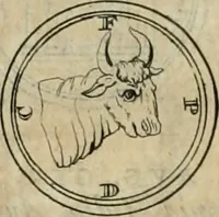 An illustration from Numismata ærea imperatorum, augustarum, et cæsarum, in coloniis, municilpiis, et urbibus jure latio donatis, ex omni modulo percussa (1695)