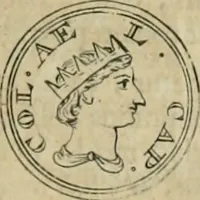 An illustration from Numismata ærea imperatorum, augustarum, et cæsarum, in coloniis, municilpiis, et urbibus jure latio donatis, ex omni modulo percussa (1695)