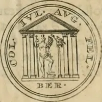 An illustration from Numismata ærea imperatorum, augustarum, et cæsarum, in coloniis, municilpiis, et urbibus jure latio donatis, ex omni modulo percussa (1695)
