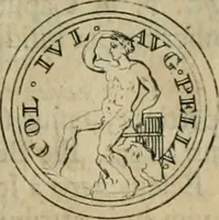 An illustration from Numismata ærea imperatorum, augustarum, et cæsarum, in coloniis, municilpiis, et urbibus jure latio donatis, ex omni modulo percussa (1695)