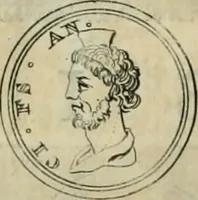 An illustration from Numismata ærea imperatorum, augustarum, et cæsarum, in coloniis, municilpiis, et urbibus jure latio donatis, ex omni modulo percussa (1695)