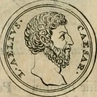 An illustration from Numismata ærea imperatorum, augustarum, et cæsarum, in coloniis, municilpiis, et urbibus jure latio donatis, ex omni modulo percussa (1695)