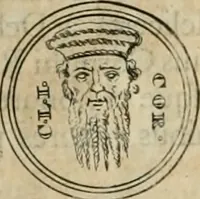 An illustration from Numismata ærea imperatorum, augustarum, et cæsarum, in coloniis, municilpiis, et urbibus jure latio donatis, ex omni modulo percussa (1695)
