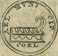 An illustration from Numismata ærea imperatorum, augustarum, et cæsarum, in coloniis, municilpiis, et urbibus jure latio donatis, ex omni modulo percussa (1695)