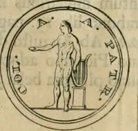 An illustration from Numismata ærea imperatorum, augustarum, et cæsarum, in coloniis, municilpiis, et urbibus jure latio donatis, ex omni modulo percussa (1695)