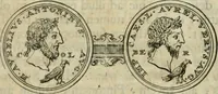 An illustration from Numismata ærea imperatorum, augustarum, et cæsarum, in coloniis, municilpiis, et urbibus jure latio donatis, ex omni modulo percussa (1695)