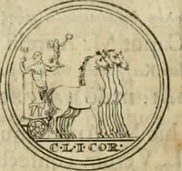 An illustration from Numismata ærea imperatorum, augustarum, et cæsarum, in coloniis, municilpiis, et urbibus jure latio donatis, ex omni modulo percussa (1695)