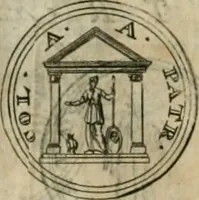 An illustration from Numismata ærea imperatorum, augustarum, et cæsarum, in coloniis, municilpiis, et urbibus jure latio donatis, ex omni modulo percussa (1695)