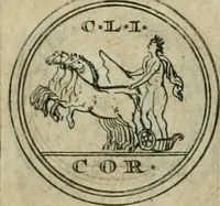 An illustration from Numismata ærea imperatorum, augustarum, et cæsarum, in coloniis, municilpiis, et urbibus jure latio donatis, ex omni modulo percussa (1695)