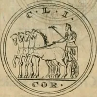 An illustration from Numismata ærea imperatorum, augustarum, et cæsarum, in coloniis, municilpiis, et urbibus jure latio donatis, ex omni modulo percussa (1695)