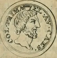 An illustration from Numismata ærea imperatorum, augustarum, et cæsarum, in coloniis, municilpiis, et urbibus jure latio donatis, ex omni modulo percussa (1695)
