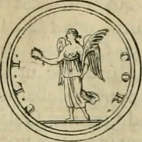 An illustration from Numismata ærea imperatorum, augustarum, et cæsarum, in coloniis, municilpiis, et urbibus jure latio donatis, ex omni modulo percussa (1695)