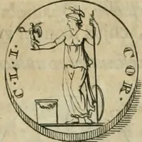 An illustration from Numismata ærea imperatorum, augustarum, et cæsarum, in coloniis, municilpiis, et urbibus jure latio donatis, ex omni modulo percussa (1695)