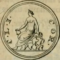 An illustration from Numismata ærea imperatorum, augustarum, et cæsarum, in coloniis, municilpiis, et urbibus jure latio donatis, ex omni modulo percussa (1695)