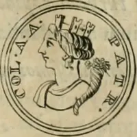 An illustration from Numismata ærea imperatorum, augustarum, et cæsarum, in coloniis, municilpiis, et urbibus jure latio donatis, ex omni modulo percussa (1695)