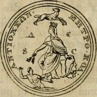 An illustration from Numismata ærea imperatorum, augustarum, et cæsarum, in coloniis, municilpiis, et urbibus jure latio donatis, ex omni modulo percussa (1695)