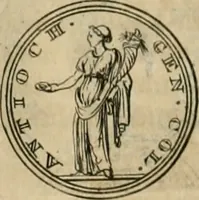 An illustration from Numismata ærea imperatorum, augustarum, et cæsarum, in coloniis, municilpiis, et urbibus jure latio donatis, ex omni modulo percussa (1695)