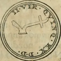 An illustration from Numismata ærea imperatorum, augustarum, et cæsarum, in coloniis, municilpiis, et urbibus jure latio donatis, ex omni modulo percussa (1695)