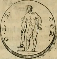 An illustration from Numismata ærea imperatorum, augustarum, et cæsarum, in coloniis, municilpiis, et urbibus jure latio donatis, ex omni modulo percussa (1695)