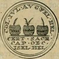 An illustration from Numismata ærea imperatorum, augustarum, et cæsarum, in coloniis, municilpiis, et urbibus jure latio donatis, ex omni modulo percussa (1695)